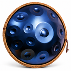 Handpan Éclipse Bleu 12 Notes - Ré Mineur Kurd 432 Hz
