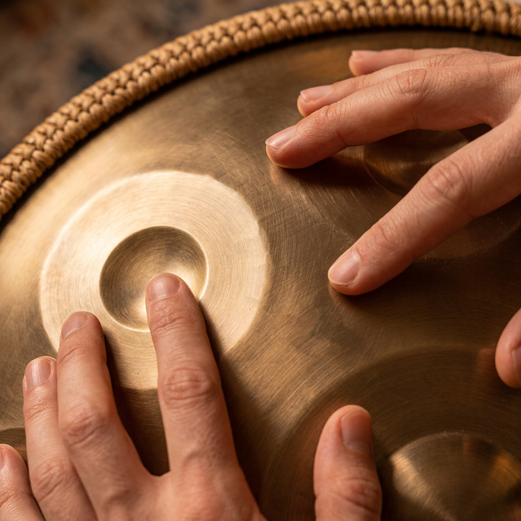 Handpan Soléna Doré 12 Notes en Ré Mineur - 440 Hz