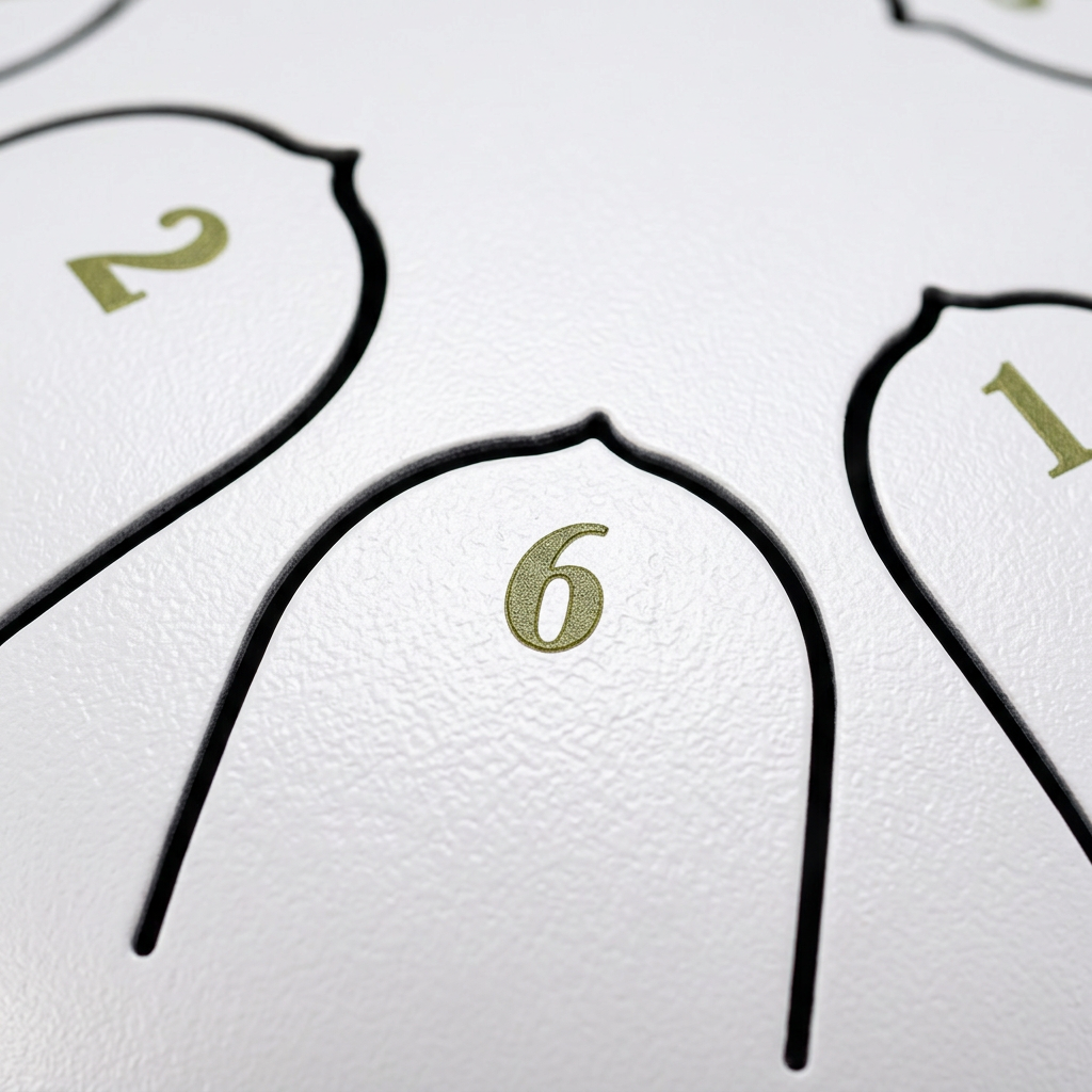 Tongue Drum Éolia Blanc 8 Notes - D5