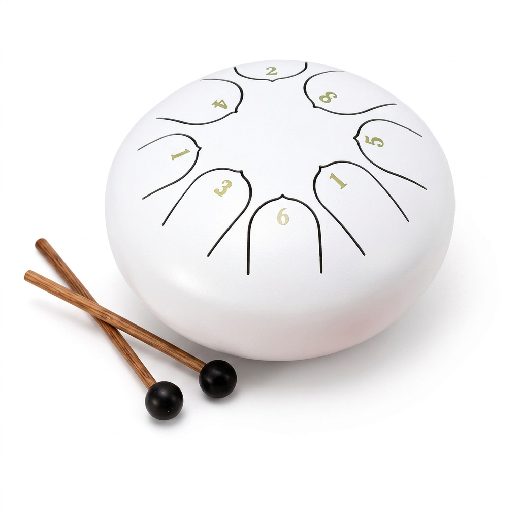 Tongue Drum Éolia Blanc 8 Notes - D5