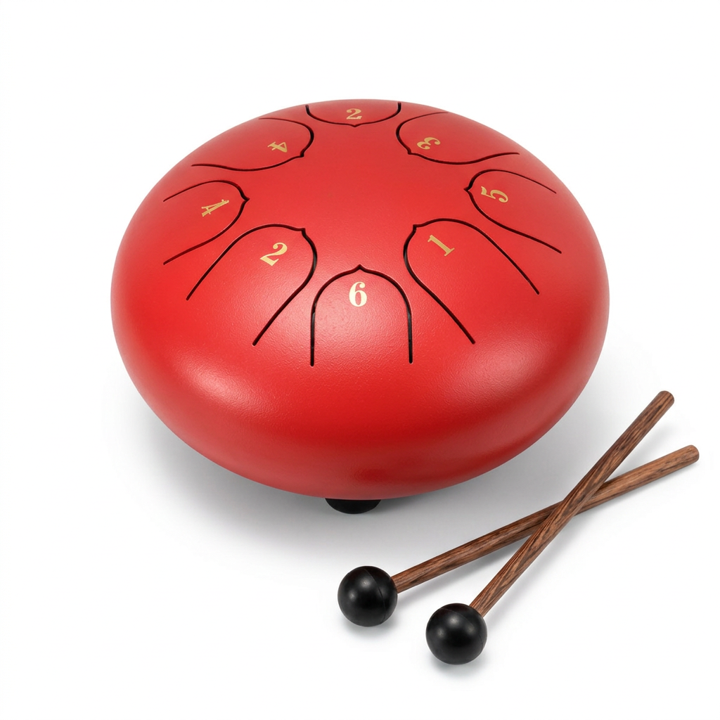 Tongue Drum Éolia Rouge 8 Notes - D5