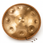 Handpan Nahara Doré 10 Notes en Ré Mineur - 432 Hz