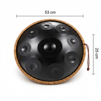 Handpan Auréa Noir 9 Notes en Sol Mineur - 440 Hz