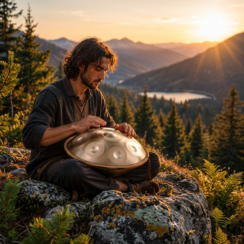 Handpan Auréa Doré 9 Notes en Sol Mineur - 440 Hz