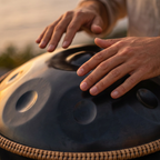 Handpan Auréa Noir 9 Notes en Sol Mineur - 440 Hz