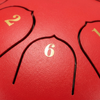 Tongue Drum Éolia Rouge 8 Notes - D5