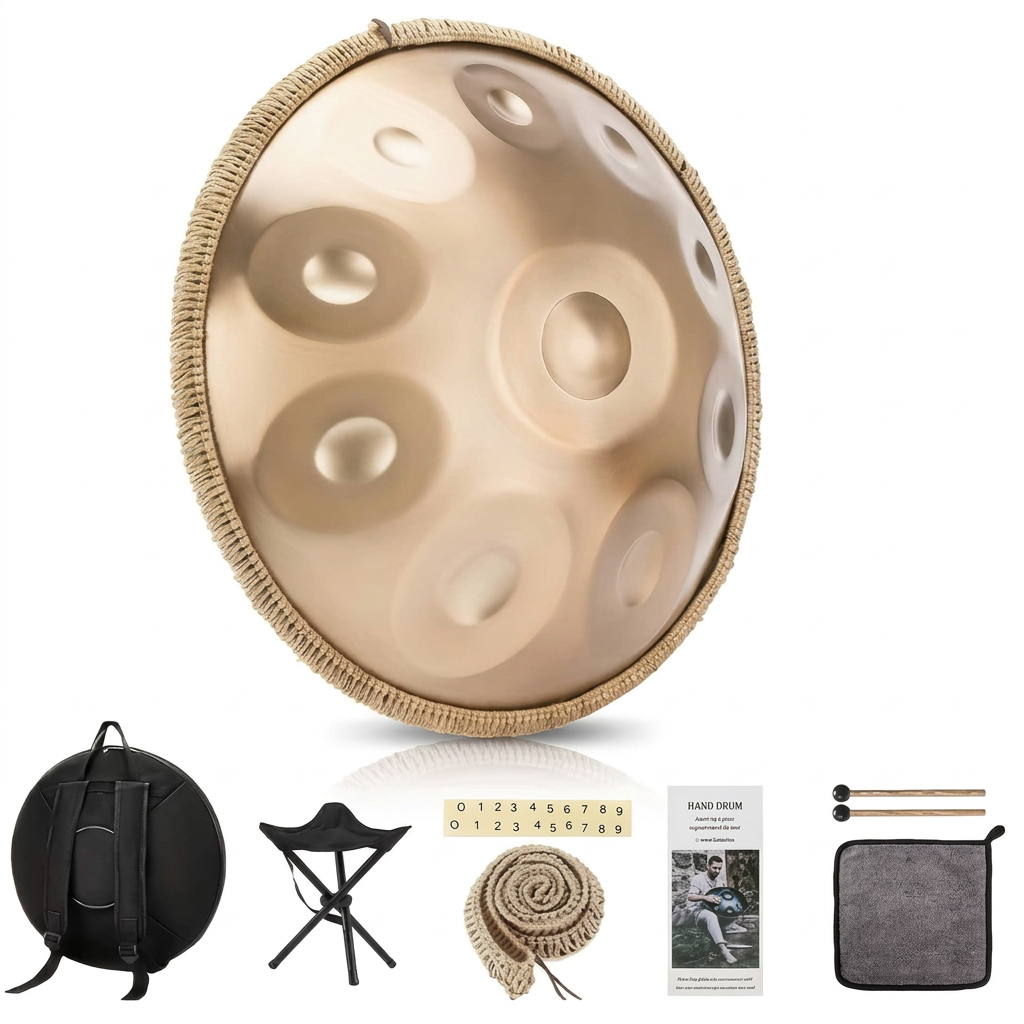 Handpan Kalea 10 Notes en Ré Mineur Kurd - 440 Hz
