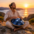 Handpan Éclipse Bleu 12 Notes - Ré Mineur Kurd 432 Hz